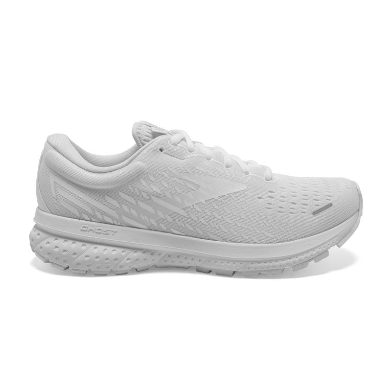 Brooks GHOST 13 Road Running Shoes Mens Outlet - White/White (LCJ863905)